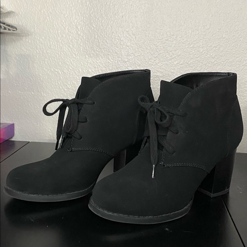Black ankle boots